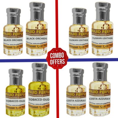 Buy Set of 4 Tomfrd Attars | Black Orchids, Tobacco Oud, Tuskan Leather & Costa Azzuray
