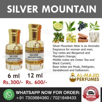 Alternative view of Silver Mountain Attar
