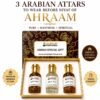 Umrah Special Gift – 3 Arabian Attars by Al-Majid Perfumes 1